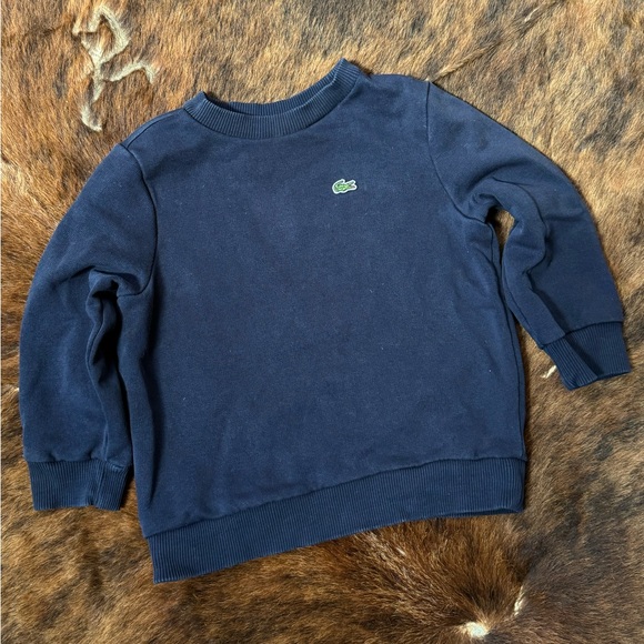 Boys Lacoste Crewneck Sweatshirt Size 5 - Picture 1 of 3